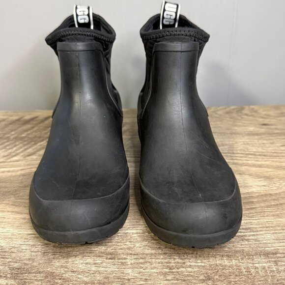 UGG Chevonne Chelsea Womens Black Rubber Outdoor Waterproof Boots Sz 5 - Picture 3 of 10